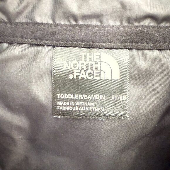 The North Face Full Zip Quilted Fleece Hoodie Jacket Toddler 6T Black Outdoor - Picture 4 of 8
